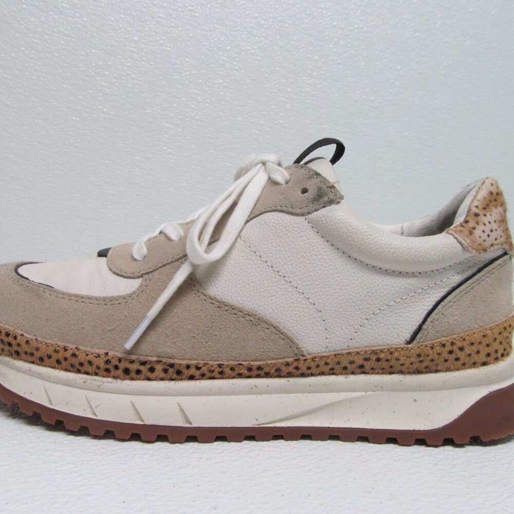 Madewell Kickoff Trainer Sneakers Spot Dot Calf Hair Size 9